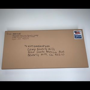 KKW x Allison PR Box Envelope